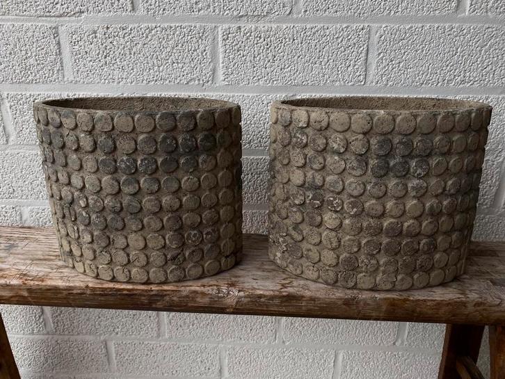 4 keramieken bloempotten voor vensterbank - diverse maten, Tuin en Terras, Bloempotten, Gebruikt, Aardewerk, Binnen, Minder dan 40 cm