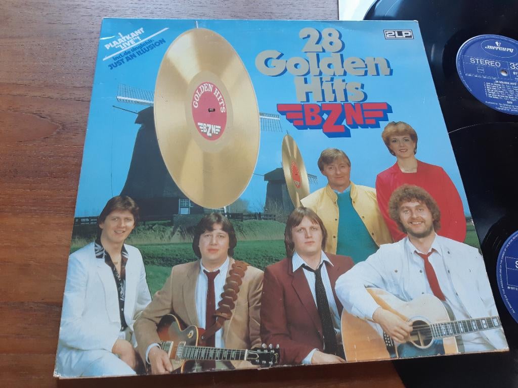 Dubbel lp BZN 28 Golden Hits uit 1983, Ophalen of Verzenden, 1980 tot 2000, Gebruikt, 12 inch