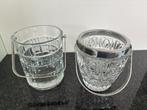 2 vintage glazen ijsemmertjes, Antiek en Kunst, Ophalen of Verzenden