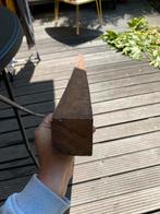 Hardhout schuttingpaal met punt, Tuin en Terras, Ophalen, Zo goed als nieuw, Palen, Hardhout