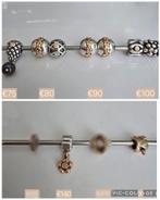 Schitterende zilveren/gouden Pandora bedels, oa met diamant, Ophalen of Verzenden, Zo goed als nieuw, Zilver, Pandora
