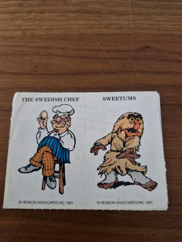 2351 Muppets Stickers 1981: 12 stuks beschikbaar voor biedingen