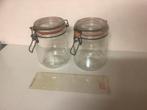 Twee wek potten, Huis en Inrichting, Keuken | Potten en Pannen, Ophalen of Verzenden, Zo goed als nieuw, Glas, Pot, Bus of Blik
