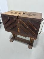 Antieke Houten Naaidoos naaikist, Antiek en Kunst, Ophalen of Verzenden