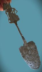 Wajang Taartschep~Antiek zilver kleur Gebakschep Indonesië, Antiek en Kunst, Ophalen of Verzenden