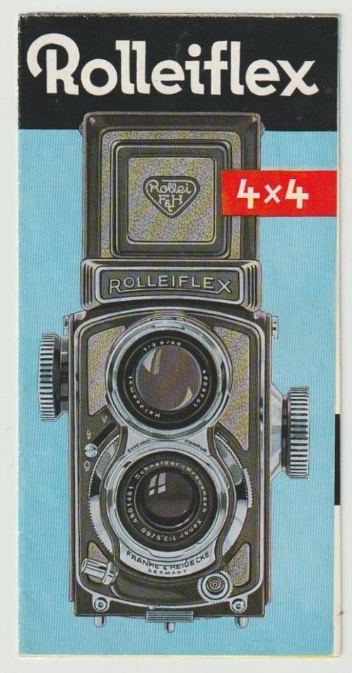 brochure Rollei-flex 4x4 Franke & Heidecke Braunschweig (D), Verzamelen, Merken en Reclamevoorwerpen, Gebruikt, Overige typen