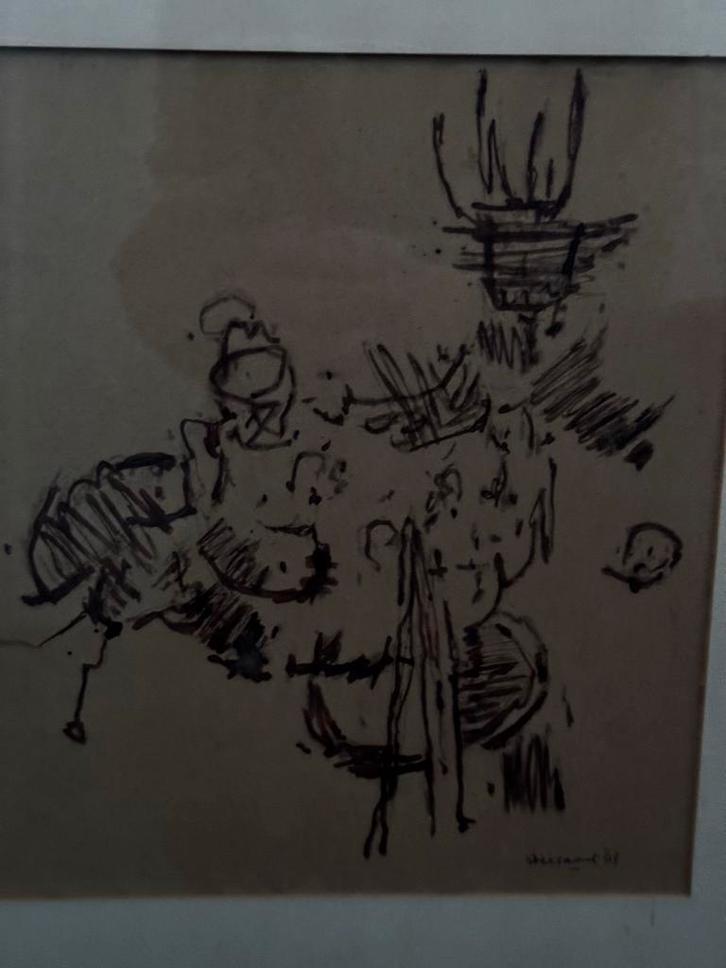 Tekening van Jaap Stellaart uit 1963, Antiek en Kunst, Kunst | Tekeningen en Foto's, Ophalen of Verzenden