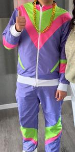 Retro Trainingspak Jaren 80 Paars Maat L, Ophalen, Maat 52/54 (L), Carnaval, Kleding