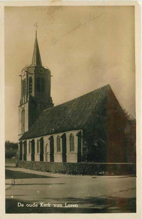 (300-292-051) Laren de Oude Kerk, Verzamelen, Ansichtkaarten | Nederland, Noord-Holland, Verzenden