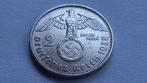 WO2 2 Reichsmark 1938G zilver nazi duitsland, Ophalen of Verzenden, Duitsland, Losse munt, Zilver