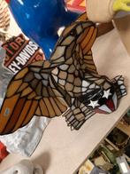 Vintage Tiffany Stijl Adelaar Lamp, Gebruikt, Overige typen, Onbekend, Ophalen of Verzenden