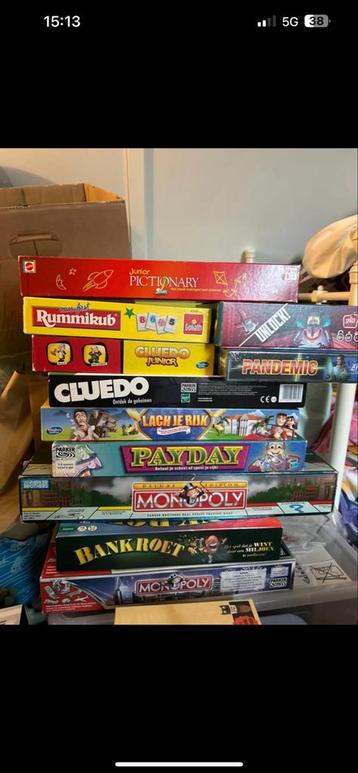 Diverse bordspellen collectie beschikbaar voor biedingen