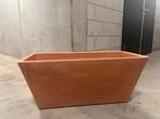 2x Plantenbak teracotta look - rechthoekig balkon bak, Ophalen, Kunststof, Balkon, Nieuw