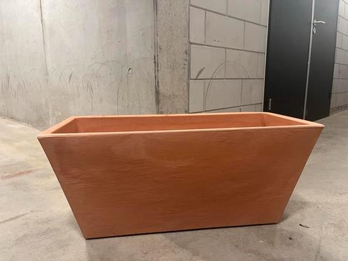 2x Plantenbak teracotta look - rechthoekig balkon bak, Tuin en Terras, Bloembakken en Plantenbakken, Nieuw, Kunststof, Balkon