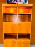 Retro vintage Scandinavische kast wandmeubel twee delig, Ophalen