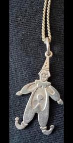 Zilveren bedel hanger harlekijn voor bedelarmband ketting, Sieraden, Tassen en Uiterlijk, Ophalen of Verzenden, Zilver