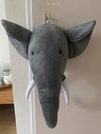 Fantastische olifant hoofd wandhanger pluche, Ophalen of Verzenden, Zo goed als nieuw, Wanddecoratie