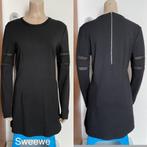 Korte zwart jurk Sweewe lange mouwen jurkje 36/38 S/M, Ophalen of Verzenden, Zo goed als nieuw, Sweewe, Maat 36 (S)