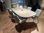 Leolux Toveri & Mime eetkamerset – showroommodel, Ophalen of Verzenden, Zo goed als nieuw, 4 tot 6 stoelen