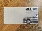 Folder brochure Mercedes-Benz AMG pre-merger 1987, Boeken, Zo goed als nieuw, Mercedes-Benz, Mercedes, Ophalen of Verzenden