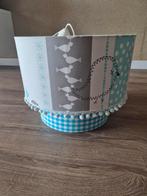 Kinderlamp (kroonluchter) wit/blauw diameter 40 cm, 25 tot 50 cm, Rond, Ophalen of Verzenden, Zo goed als nieuw