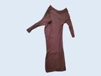 SUPERTRASH bruine asymmetrische jurk maat XS ~ NH0099, Gedragen, Supertrash, Maat 34 (XS) of kleiner, Ophalen of Verzenden