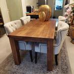 Prachtige Teak Tafel massief teak erg zwaar geborsteld teak, Huis en Inrichting, Tafels | Eettafels, Teakhout, Zo goed als nieuw