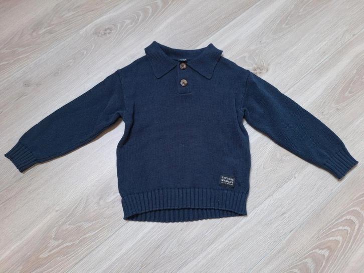 Blauwe kind trui Wibra - maat 98/104, Kinderen en Baby's, Kinderkleding | Maat 98, Zo goed als nieuw, Jongen of Meisje, Trui of Vest