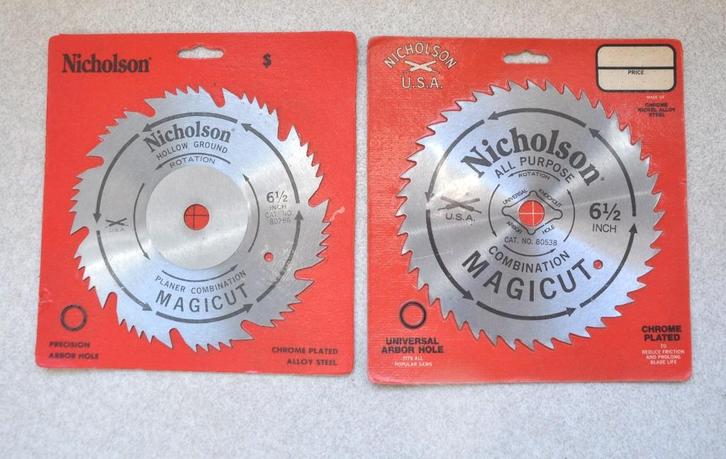 Nicholson  Magicut  Cirkelzaagbladen  -  2  Stuks  -  Nieuw!, Doe-het-zelf en Verbouw, Gereedschap | Zaagmachines, Nieuw, Cirkelzaag