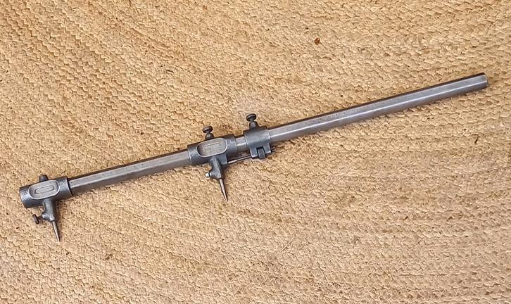 Oude passer stokpasser met fijnafstelling, Antiek en Kunst, Antiek | Gereedschap en Instrumenten, Ophalen