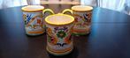 Deruta aardewerk bekers, handgeschilderd G.F., Ophalen of Verzenden