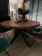 Mango houten eettafel, Huis en Inrichting, Tafels | Eettafels, Ophalen, Rond, Zo goed als nieuw, Overige houtsoorten