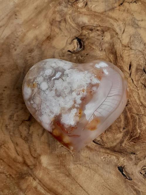 Dik Bloemaagaat hart., Verzamelen, Mineralen en Fossielen, Mineraal, Ophalen of Verzenden
