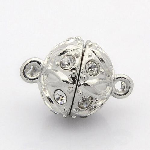 Groot magnetisch slot met strass 17x13,5 mm., Hobby en Vrije tijd, Kralen en Sieraden maken, Nieuw, Overige typen, Ophalen of Verzenden