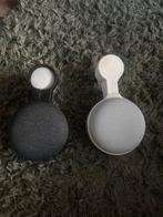 2x google nest mini speaker met houders, Overige merken, Overige typen, Ophalen of Verzenden, Zo goed als nieuw