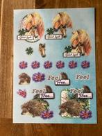 Uitdrukvel paars egel dieren, Hobby en Vrije tijd, Kaarten | Zelf maken, Ophalen of Verzenden, Nieuw, Dieren, Knipvel