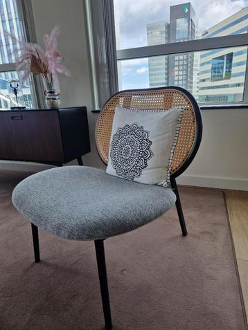 Zuiver Fauteuil Spike - Grijs/Rotan beschikbaar voor biedingen