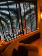 Decosol houten zwarte jaloezieën - 2x 120x180, Huis en Inrichting, Stoffering | Gordijnen en Lamellen, Ophalen, Gebruikt, 100 tot 150 cm