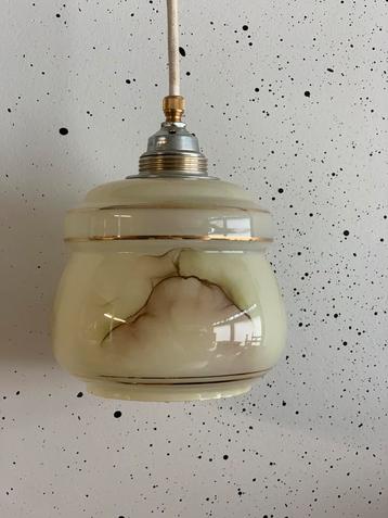 Vintage marmer look glazen lamp kapjes beschikbaar voor biedingen