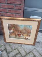 Mooie schilderij prijs € 20.00, Ophalen of Verzenden, Zo goed als nieuw, Hout, Minder dan 50 cm