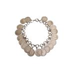 Zilveren armband met Wilhelmina dubbeltjes, Sieraden, Tassen en Uiterlijk, Armbanden, Ophalen of Verzenden, Gebruikt, Zilver, Zilver