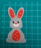 strijkembleem haasje  Nieuw, Hobby en Vrije tijd, Nieuw, T, Ophalen of Verzenden, H