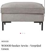 GEZOCHT: WOOOD Arwin Hocker - Vergrijsd Groen, Ophalen of Verzenden, Zo goed als nieuw, Stof, Rechthoekig
