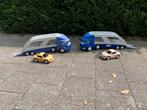 2 Little Tikes vrachtwagens, transporter + 2 losse autootjes, Ophalen