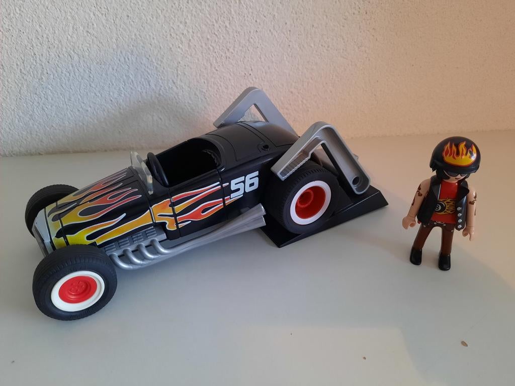 Playmobil Fireracer 5172, Ophalen of Verzenden, Zo goed als nieuw, Complete set