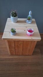 ‼️BIJZETTAFEL SALONTAFEL PLANTTAFEL KRUK POEF ZITJE HOUT, Ophalen, Minder dan 50 cm, Landelijk stijlvol hout industriëel modern tijdloos klassiek