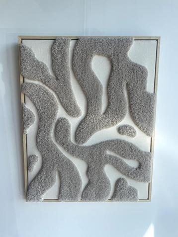 Getufte muurkunst inclusief lijst - 54x68cm  beschikbaar voor biedingen
