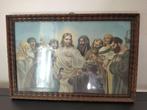 Prent Jezus en apostelen, Verzenden, Gebruikt, Kaart of Prent, Christendom | Katholiek