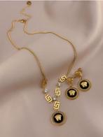 Versace  2025 - Ketting + oorbellen, Ophalen of Verzenden, Zo goed als nieuw, Oor- of Traguspiercing