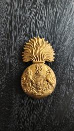 Mooie originele WW2 capbadge Royal Scots Fusiliers., Ophalen of Verzenden, Landmacht, Engeland, Embleem of Badge